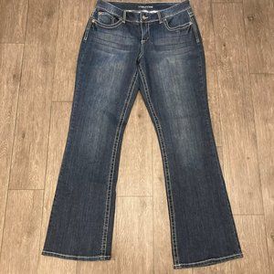 Maurices Womens Curvy Bootcut Jeans Womens 9/10 Reg Denim Blue Stretch
